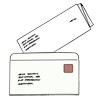 Hier sehen Sie einen Brief mit Adresse