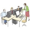 Hier sehen Sie einen Computerkurs