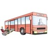 Hier sehen Sie einen Bus mit Rampe für Rollstuhl-Fahrer